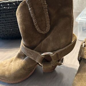 Isabel Marant Brown Suede Heeled Boots